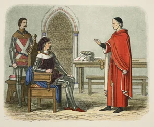 Gascoigne weigert een prelaat of edelman te veroordelen, uit A Chronicle of England BC 55 to AD 1485, gepubliceerd in Londen, 1863